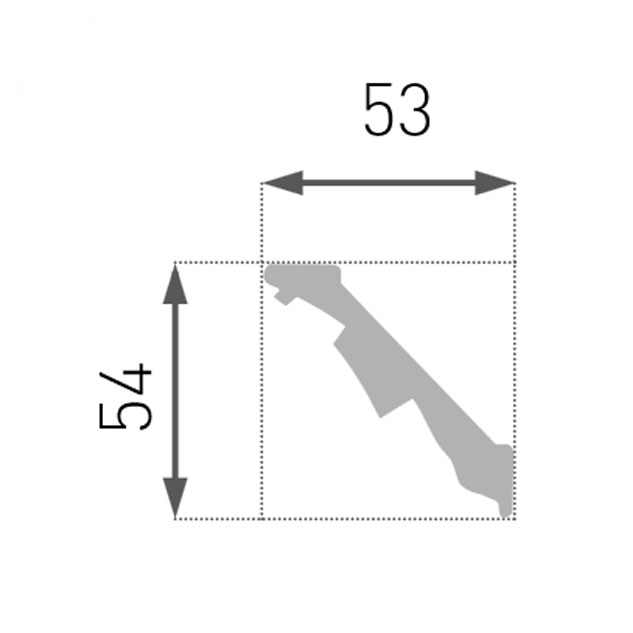 Polystyrénová lišta B13