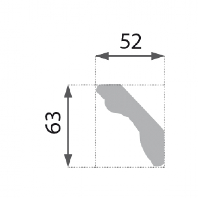Polystyrénová lišta B35
