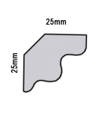 Polystyrénové lišty Lux A modrá