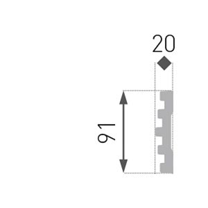 Polystyrénová lišta B39