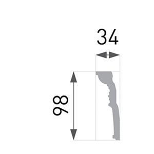 Polystyrénová lišta B52