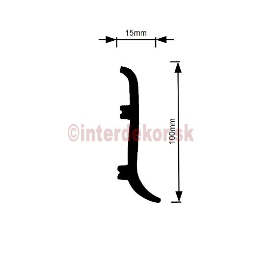 Soklové lišty biele DP10